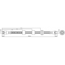 VBH1066 MOTAQUIP Тормозной шланг