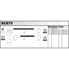 XC875 QUINTON HAZELL Комплект проводов зажигания