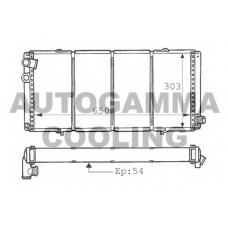 100745 AUTOGAMMA Радиатор, охлаждение двигателя