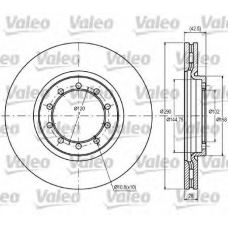 187062 VALEO Тормозной диск