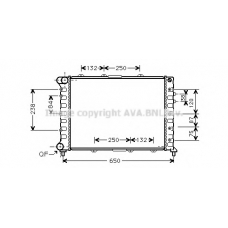 ALA2038 AVA Радиатор, охлаждение двигателя