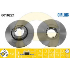 6410914 GIRLING Комплект тормозов, дисковый тормозной механизм