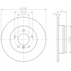 8DD 355 104-791 HELLA Тормозной диск