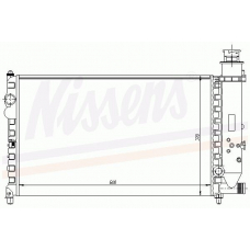 61160 NISSENS Радиатор, охлаждение двигателя