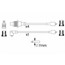 0 986 357 128 BOSCH Комплект проводов зажигания