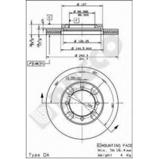 BS 7928 BRECO Тормозной диск