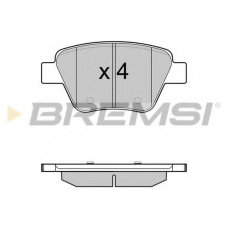 BP3429 BREMSI Комплект тормозных колодок, дисковый тормоз