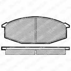 LP230 DELPHI Комплект тормозных колодок, дисковый тормоз