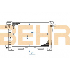 2108155 BEHR Radiator