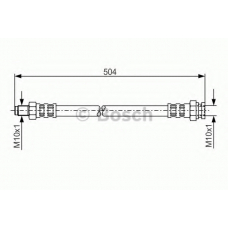 1 987 481 034 BOSCH Тормозной шланг