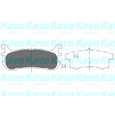 KBP-4540 KAVO PARTS Комплект тормозных колодок, дисковый тормоз