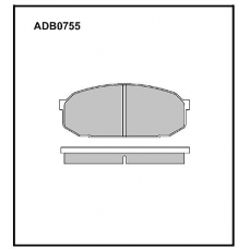 ADB0755 Allied Nippon Тормозные колодки