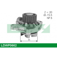 LDWP0662 TRW Водяной насос