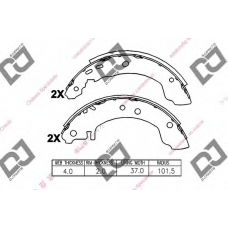 BS1127 DJ PARTS Комплект тормозных колодок