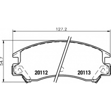 8DB 355 006-331 HELLA Комплект тормозных колодок, дисковый тормоз