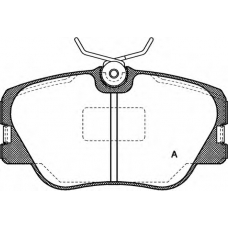 BPA0189.00 OPEN PARTS Комплект тормозных колодок, дисковый тормоз