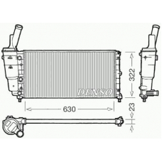 DRM09097 DENSO Радиатор, охлаждение двигателя