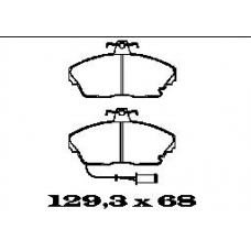 BL1273A2 FTE Комплект тормозных колодок, дисковый тормоз