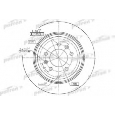 PBD2582 PATRON Тормозной диск