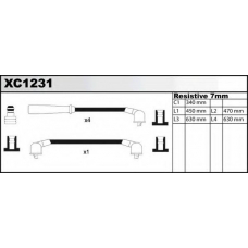 XC1231 QUINTON HAZELL Комплект проводов зажигания