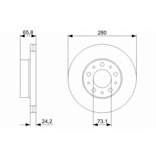 0 986 479 297 BOSCH Тормозной диск