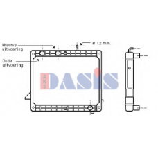 130740N AKS DASIS Радиатор, охлаждение двигателя