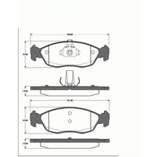 1501221936 S.b.s. Комплект тормозных колодок, дисковый тормоз
