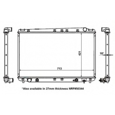 50344A NRF Радиатор, охлаждение двигателя