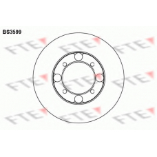 BS3599 FTE Тормозной диск