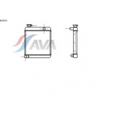AU2012 AVA Радиатор, охлаждение двигателя