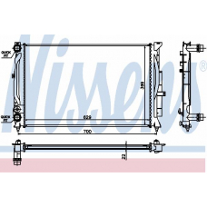 603081 NISSENS Радиатор, охлаждение двигателя