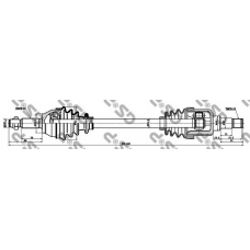 218216 GSP Приводной вал