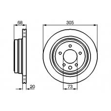 0 986 478 660 BOSCH Тормозной диск