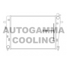 107375 AUTOGAMMA Радиатор, охлаждение двигателя