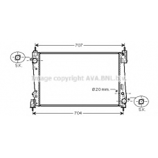 FTA2312 AVA Радиатор, охлаждение двигателя