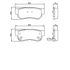 0 986 424 728 BOSCH Комплект тормозных колодок, дисковый тормоз