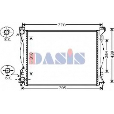480049N AKS DASIS Радиатор, охлаждение двигателя