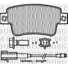 BBP2274 BORG & BECK Комплект тормозных колодок, дисковый тормоз