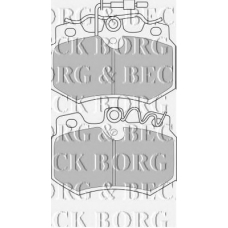 BBP1111 BORG & BECK Комплект тормозных колодок, дисковый тормоз