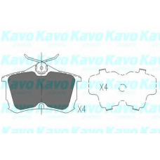 KBP-2011 KAVO PARTS Комплект тормозных колодок, дисковый тормоз