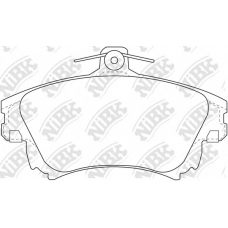 PN3126 NiBK Комплект тормозных колодок, дисковый тормоз