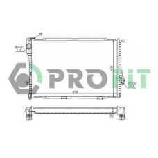 PR 0071A1 PROFIT Радиатор, охлаждение двигателя