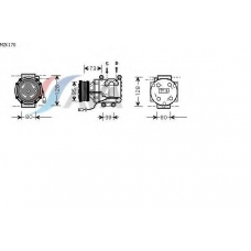MZK170 AVA Компрессор, кондиционер