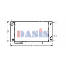 120088N AKS DASIS Радиатор, охлаждение двигателя