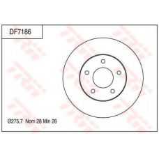 DF7186 TRW Тормозной диск