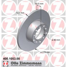 400.1053.00 ZIMMERMANN Тормозной диск