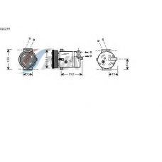 OLK279 AVA Компрессор, кондиционер