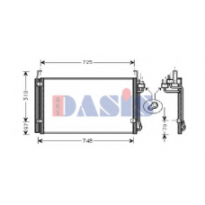 562150N AKS DASIS Конденсатор, кондиционер