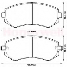 572541B BENDIX Комплект тормозных колодок, дисковый тормоз