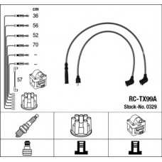 0329 NGK Комплект проводов зажигания